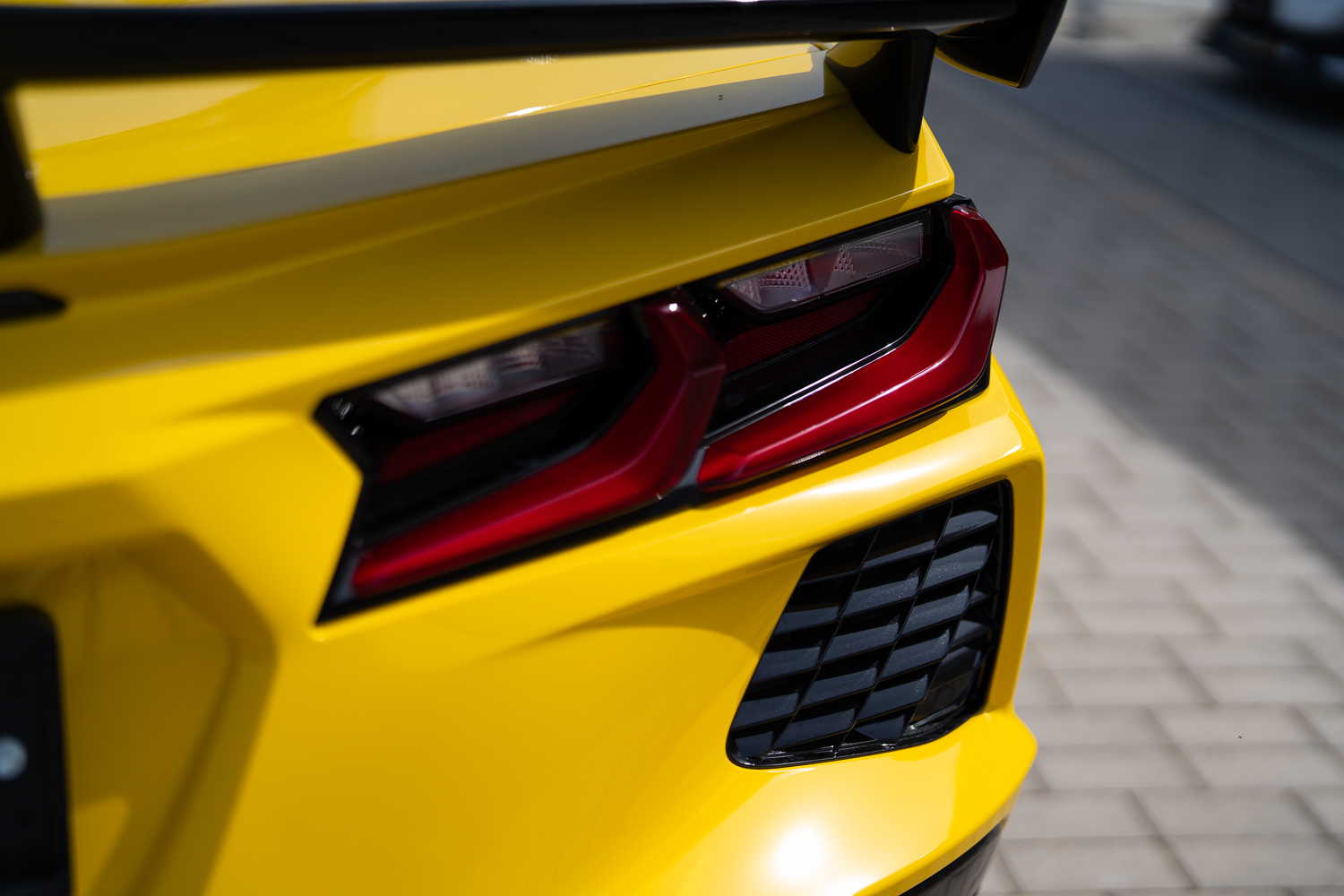 Chevrolet Corvette Stingray hátsó lámpa részlet